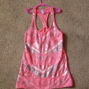 Sequin tank top